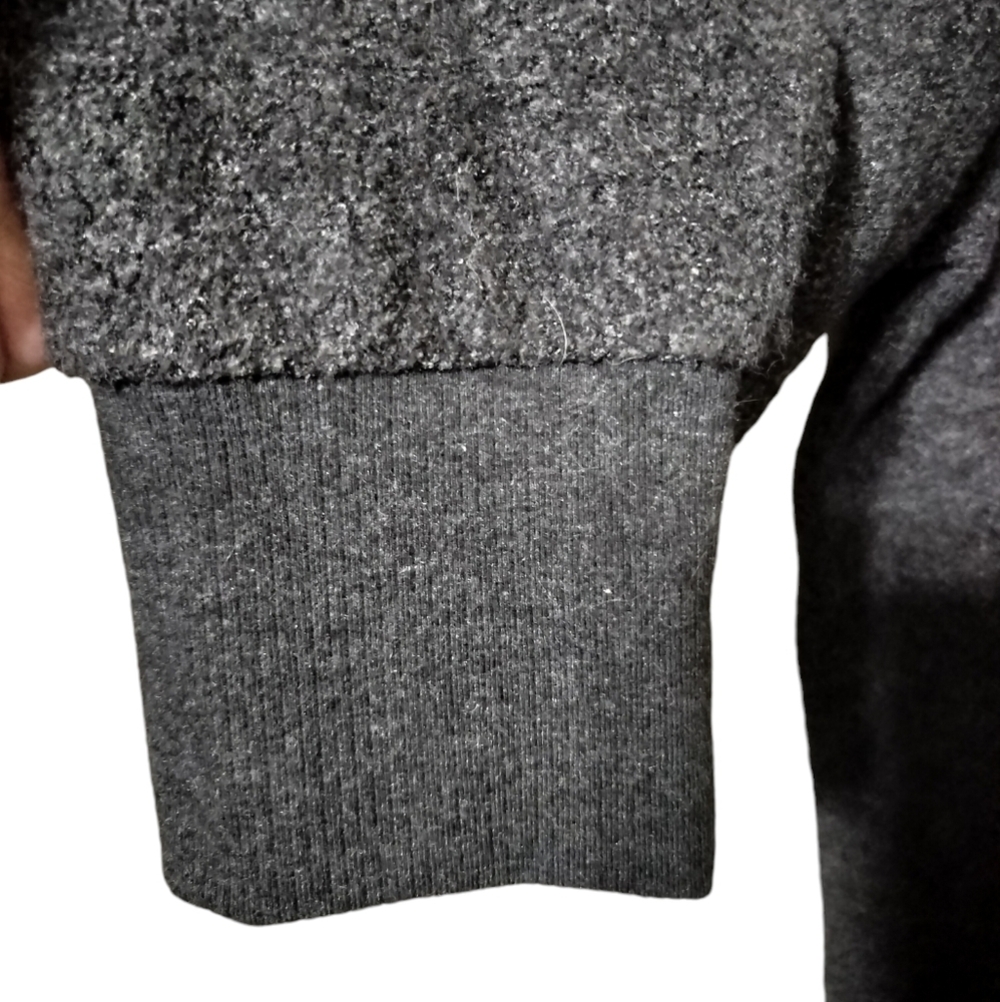 2839) Ava & Viv Dark Gray Long Sleeve Crew Neck Pullover Sweatshirt Plus Size 1X - Picture 3 of 7
